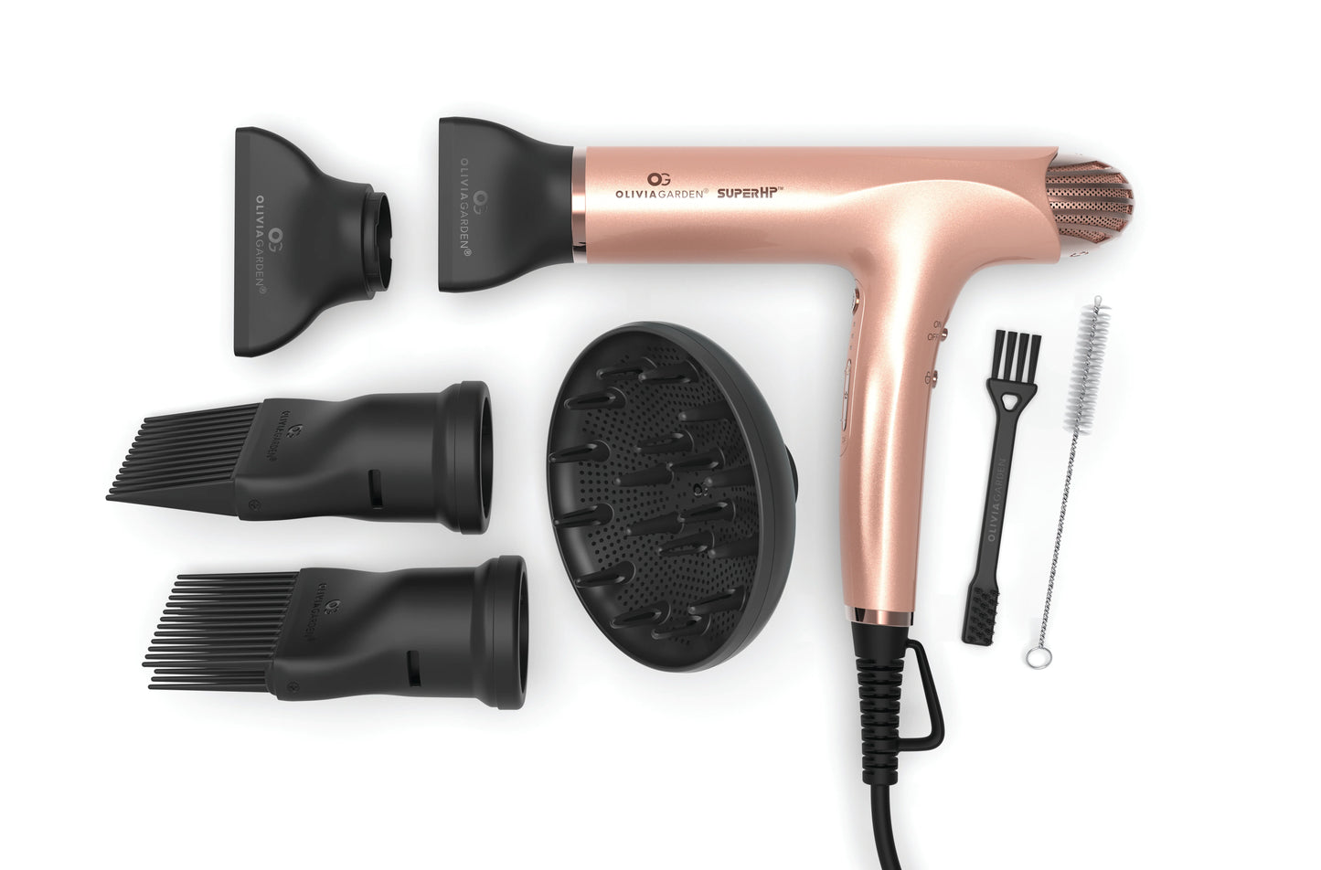 Olivia Garden SuperHP™ High Performance Professional Hair Dryer Rose Gold
