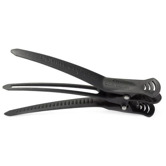 Olivia Garden Double Clip 4pk Black