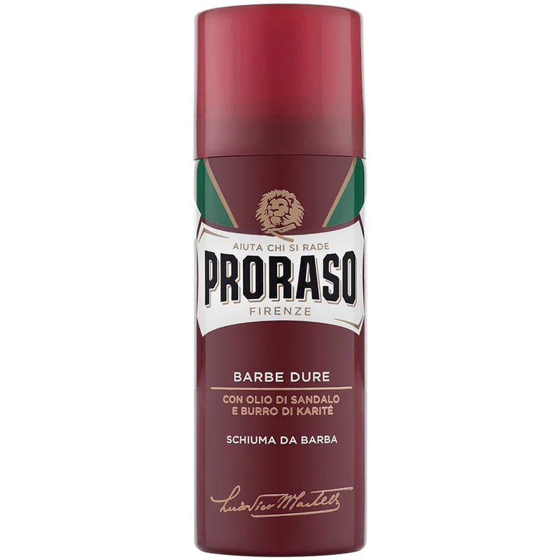 Proraso Travel Size Shave Foam Red Nourish Sandlewood And Shea 50ml