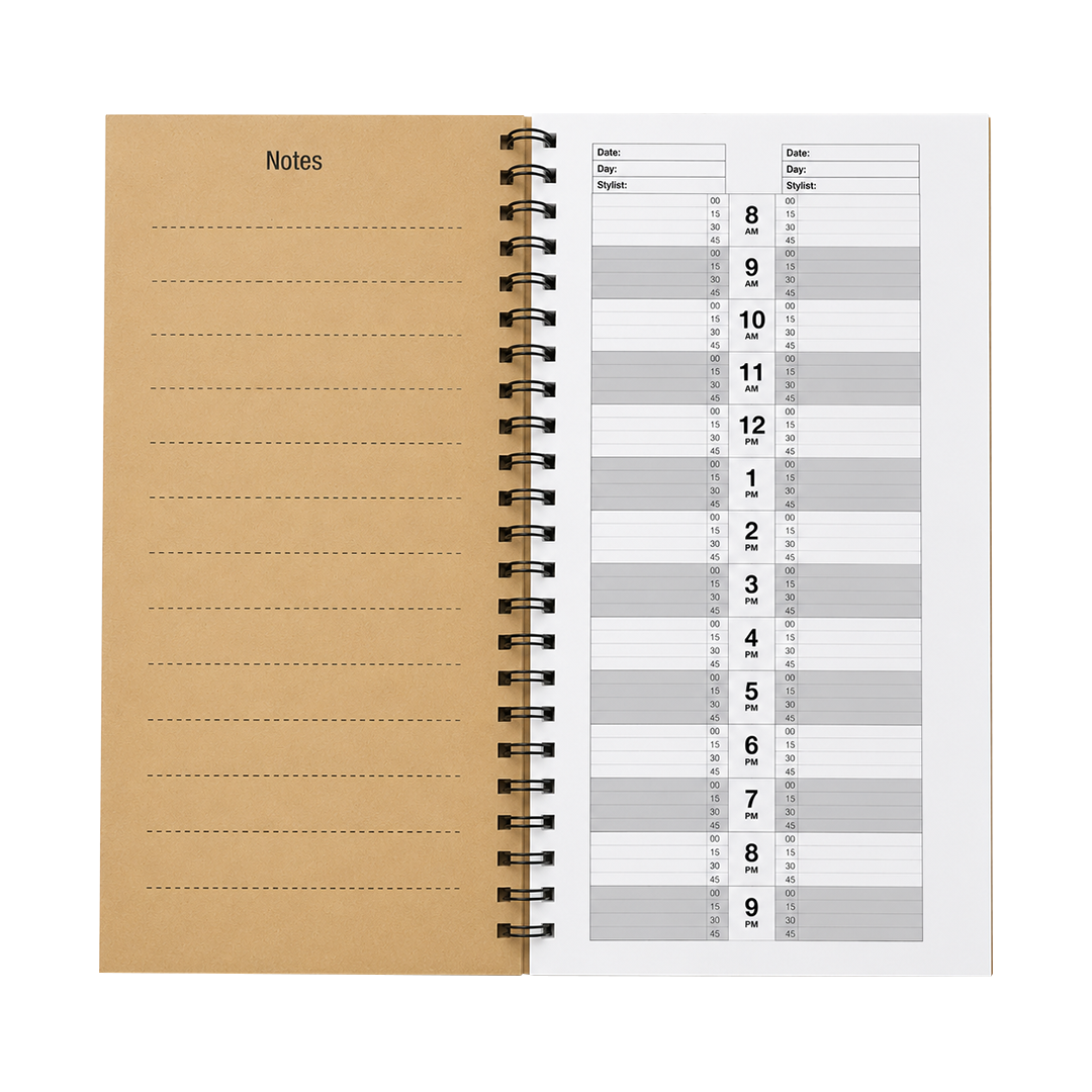 Santorini 2-4 Column Appointment Book 100 pages Narrow Plain
