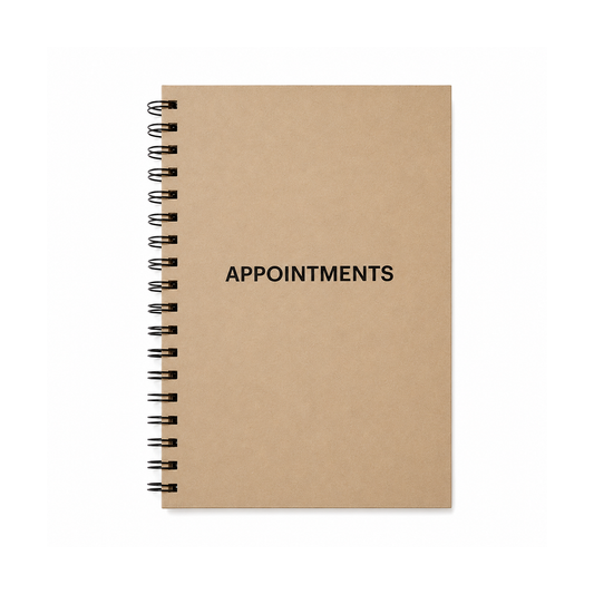 Santorini 4-8 Column Appointment Book 100 pages A4 Plain