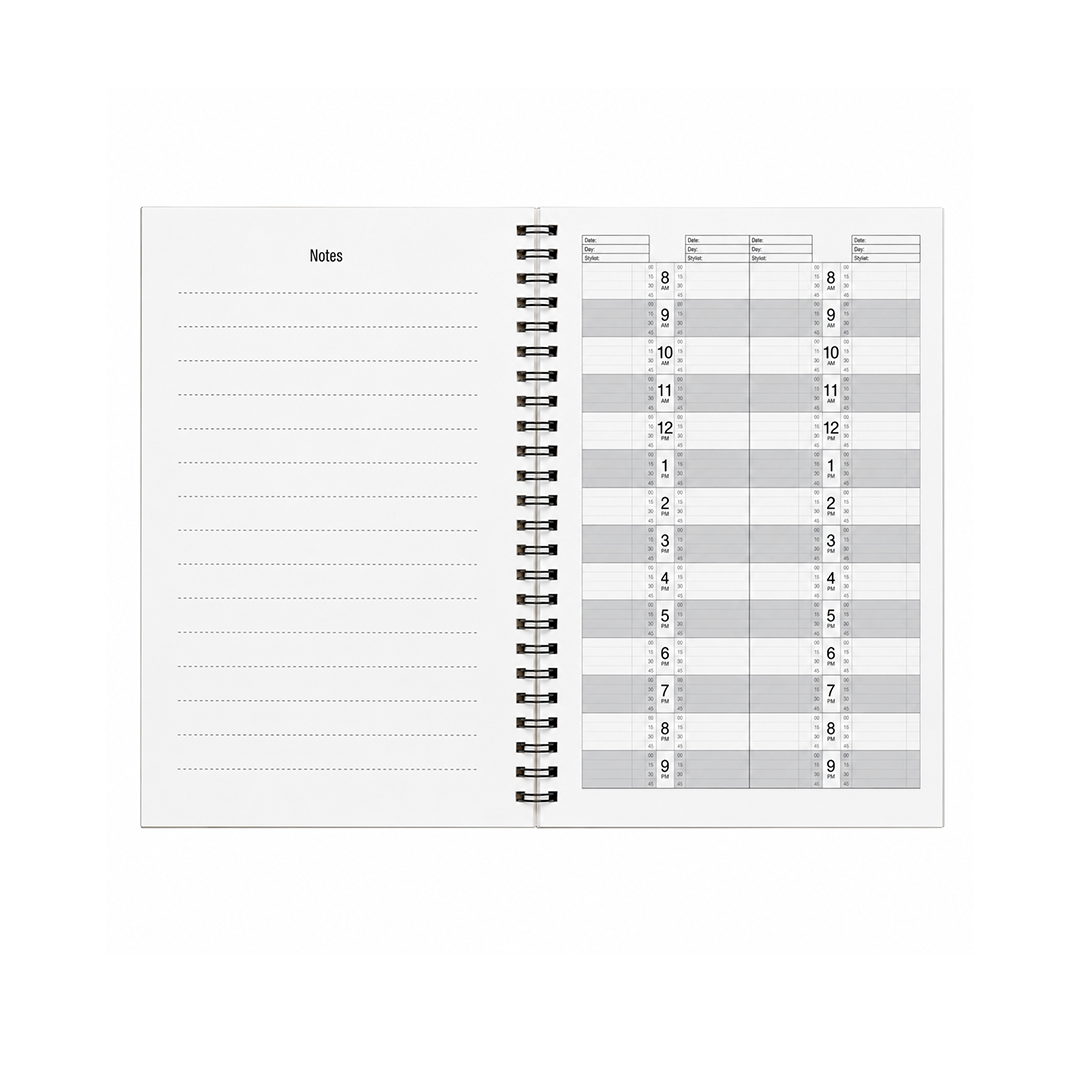 Santorini 4-8 Column Appointment Book 100 pages A4 Plain