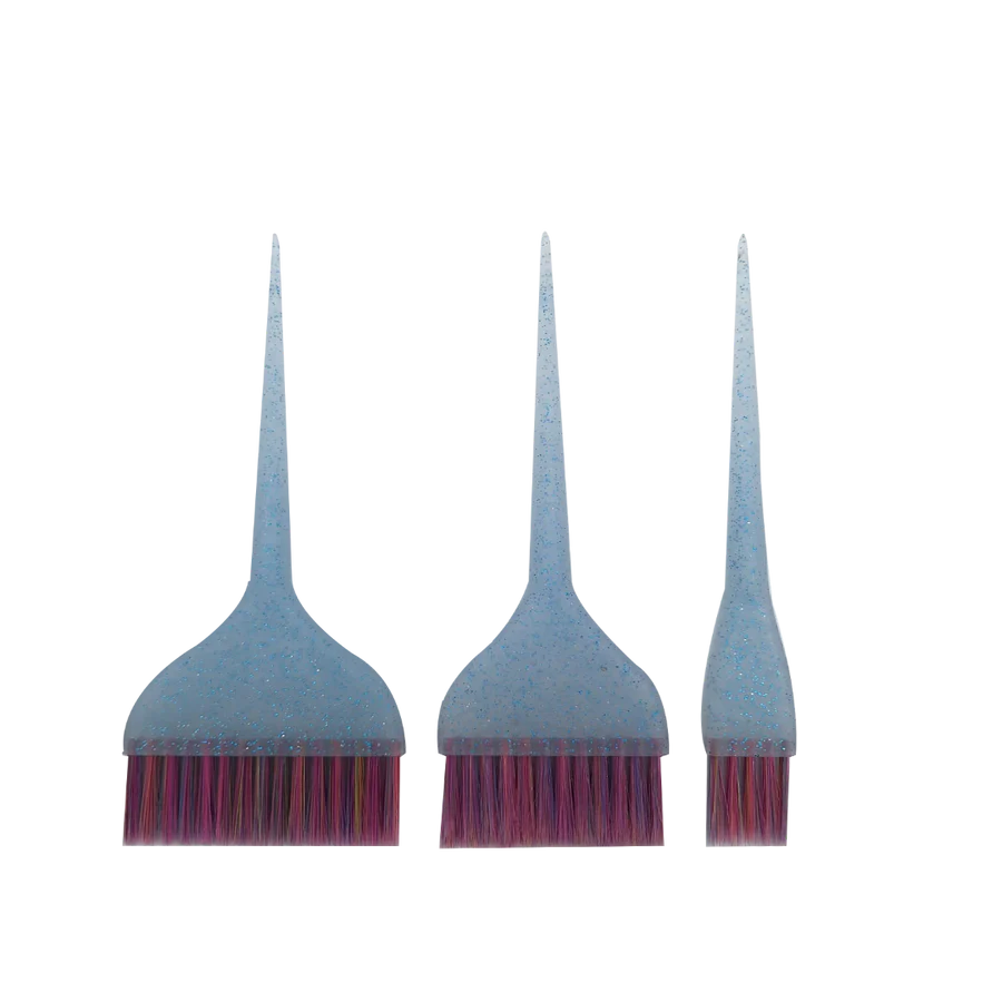 Santorini Glitter Tint Brush Blue 3pk