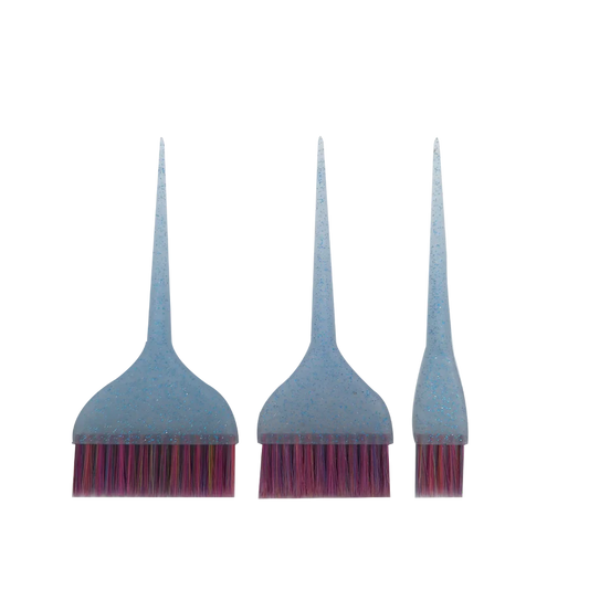 Santorini Glitter Tint Brush Blue 3pk