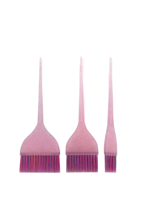 Santorini Glitter Tint Brush Pink 3pk
