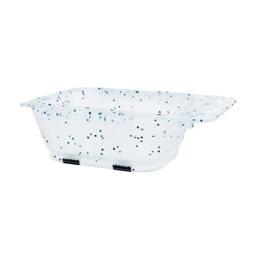 Santorini Rectangle Tint Bowl Blue Glitter