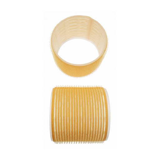 Santorini Velcro Rollers Yellow 65mm-6Pkt