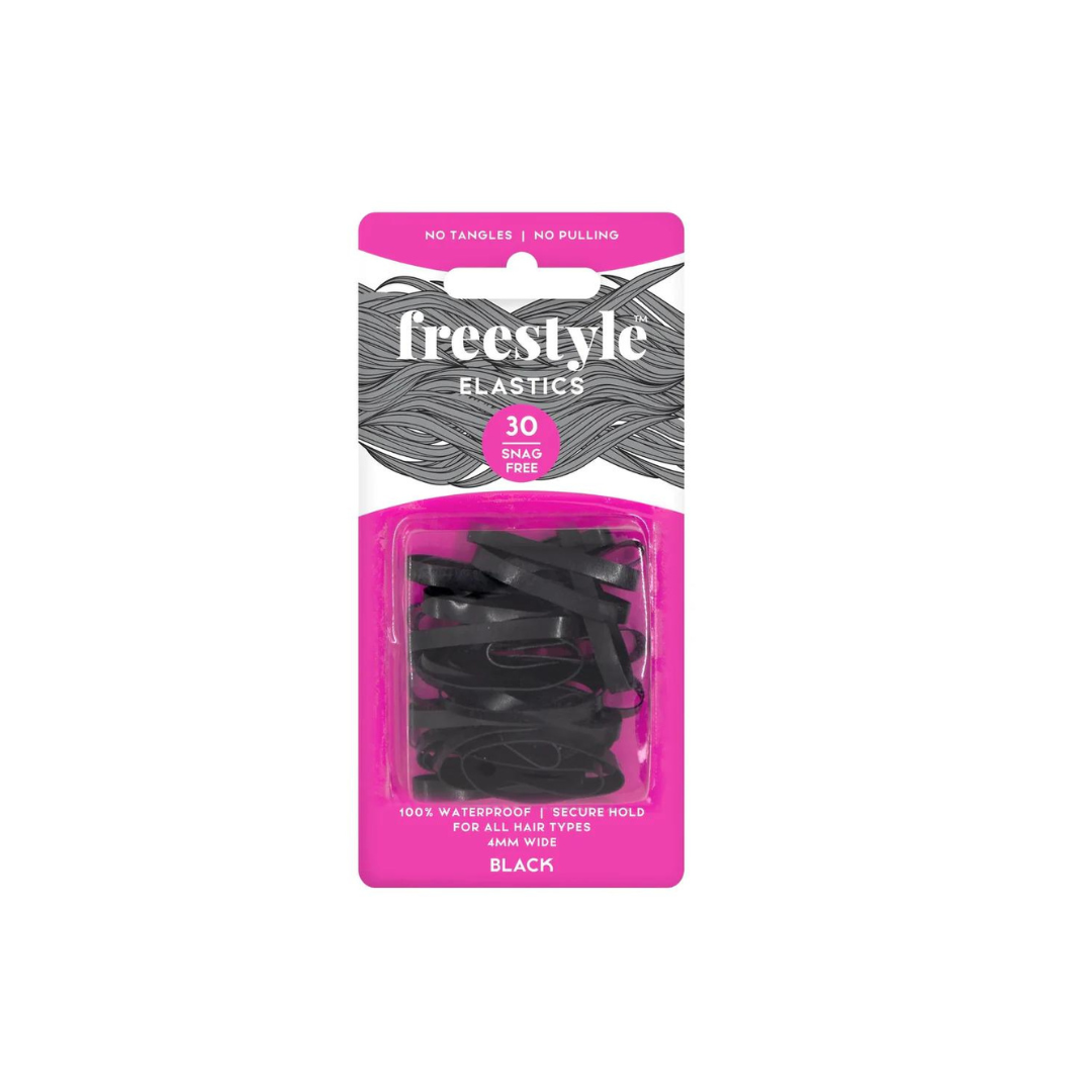 Gliders Snag Free Hair Black 4mm 30pc