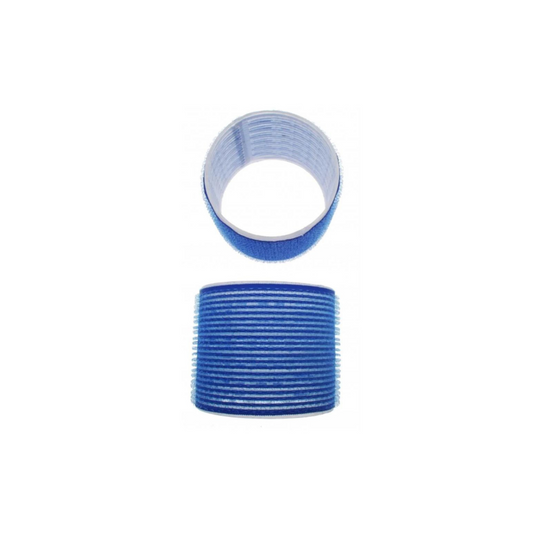 Santorini Velcro Rollers Blue 80mm-6Pkt