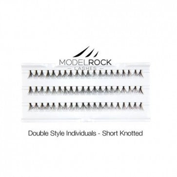 ModelRock Lashes - Individual Double Knotted Short 8mm