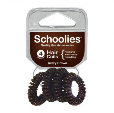 Schoolies 457 Hair Coils 4pc Krazy Brown