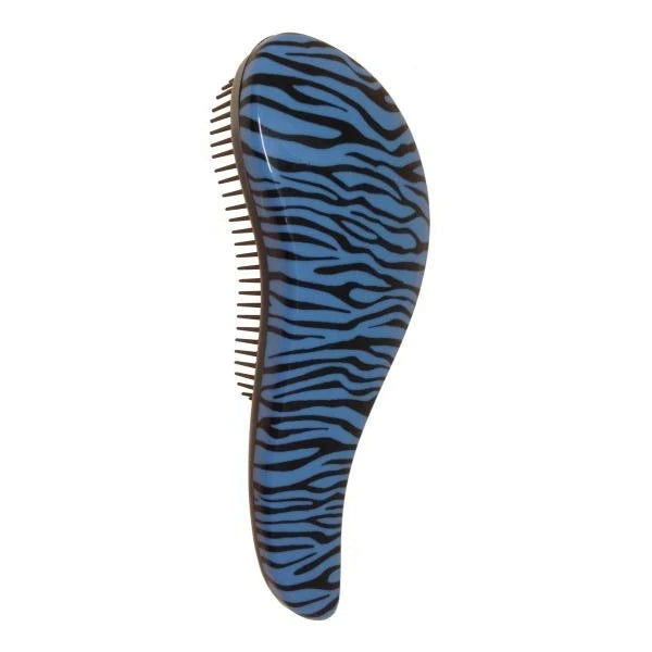 Santorini Dtangler Brush - Blue Zebra Print