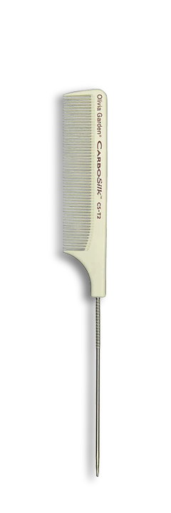 Olivia Garden Carbosilk-tc-tail Comb-metal Pin Cs-t2