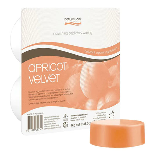 Natural Look Quattro Apricot Velvet Wax 1kg