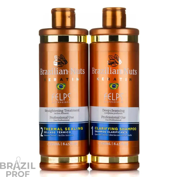 Felps Brazilian Nuts Straightening System 2x250ML (Treatment/Shampoo)