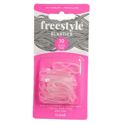 Freestyle 613 Hair Elastics 4mm 30pc Clear