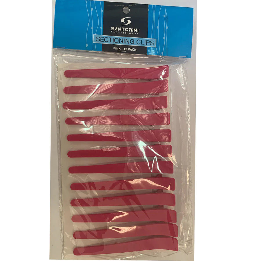 Santorini Pink Sectioning Clip - 4.5in 12pk