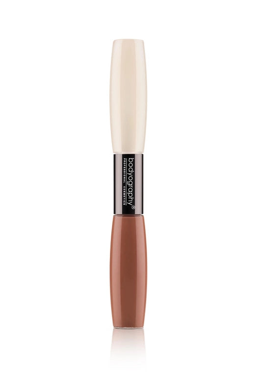 Bodyography Icon Dual Lip Gloss In The Nude Tan Nude