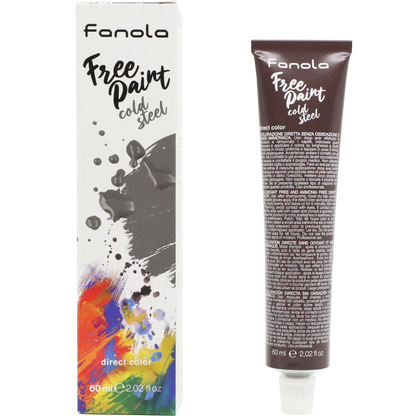 +Fanola Free Paint Cold Steel Direct Color 60ml