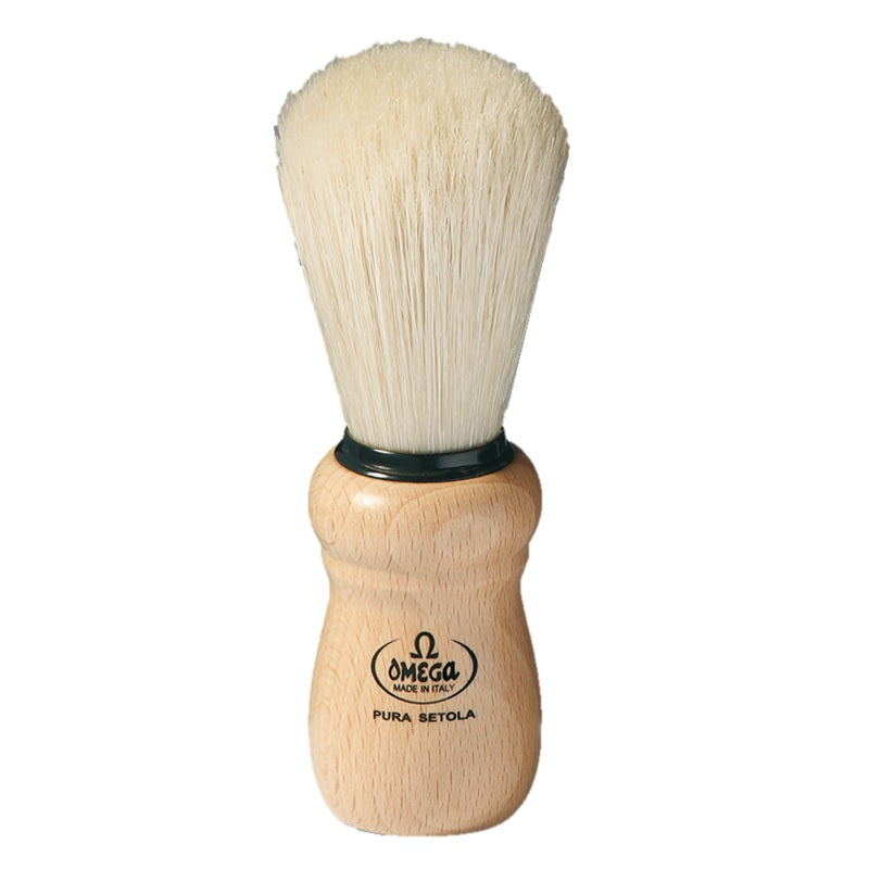 Omega Shave Brush #5 Wooden Handle