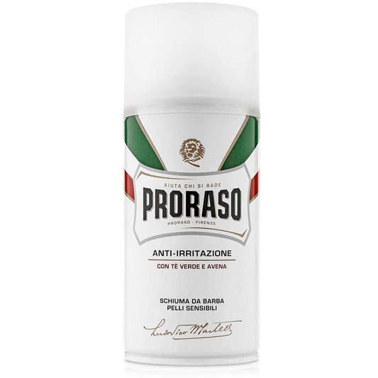 Proraso Shave Foam Green Tea Oatmeal Suitable Sensitive Skin 300ml