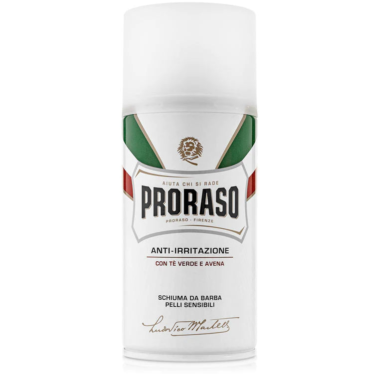Proraso Shave Foam White Sensitive Oatmeal And Green Tea 300ml