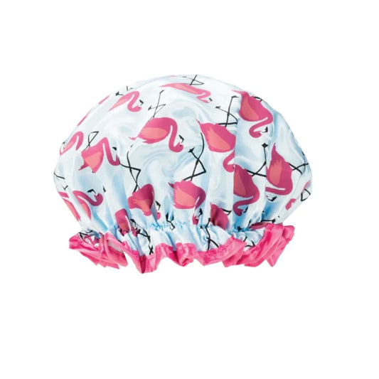 Studio Dry Shower Cap-100percent Wproof-flamingo Design