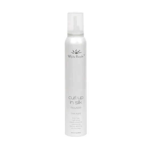 White Sands Curl Up In Silk Mousse-firm Hold 200g