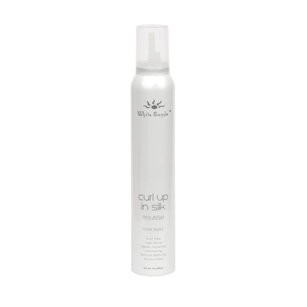 White Sands Curl Up In Silk Mousse-firm Hold 200g