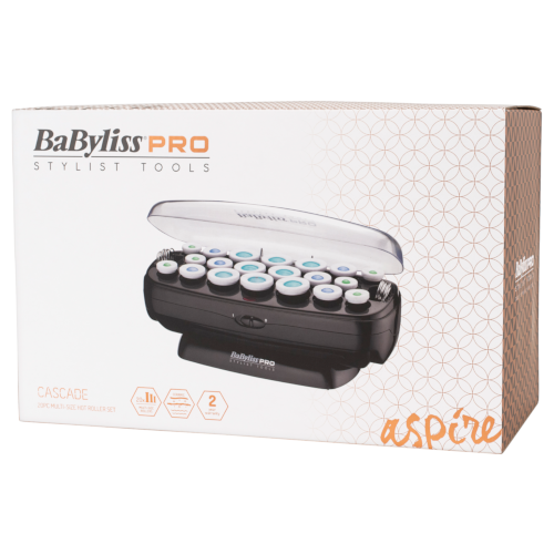 BaBylissPro Cascade Velvet Hot Rollers Hairsetter - 20 Pc