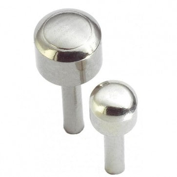 Natural Look Plain Studs Silver Reg