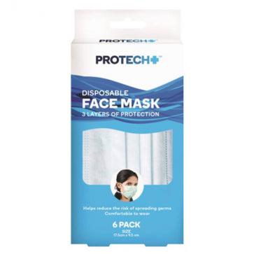 Protech Face Masks 6pc