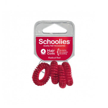 Schoolies 460 Hair Coils 4pc Radical Red