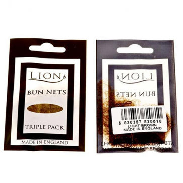 Lion Bun Net 3Pk Light Brown