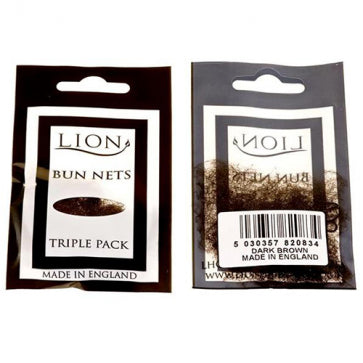 Lion Bun Net 3Pk Dark Brown