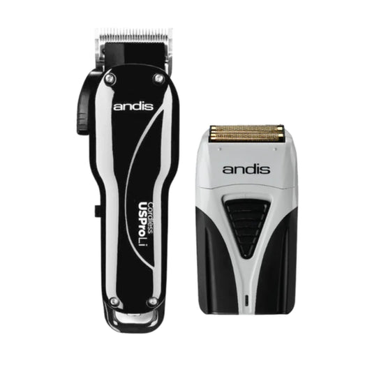 Andis Cordless Us Pro Li Clipper Black + Ts2 Profoil Lithium Plus Shaver