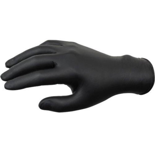 Contrast Contrast Gloves Nitrile Black Powder Free - Small 100pk