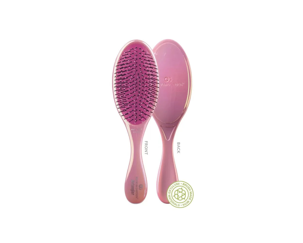 Olivia Garden Opal Detangler Medium-Thick Hair Pink