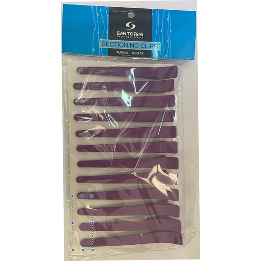 Santorini Purple Sectioning Clip - 4.5in 12pk